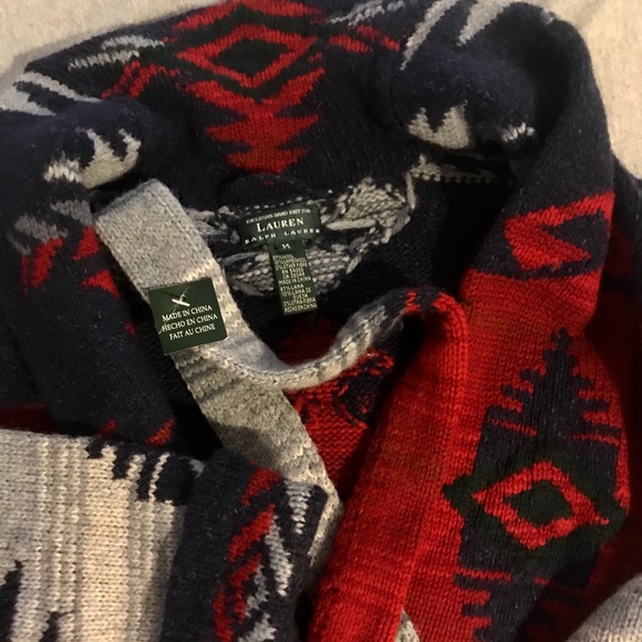 Ralph Lauren Hand Knit Belted Sweater Jacket - Picture 7 of 7